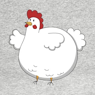 Funny round Chicken T-Shirt